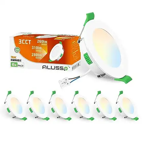 ALUSSO LED Einbaustrahler 230V, 68mm, energieeffizient und dimmbar