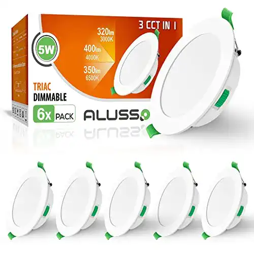 LED Einbaustrahler Alusso 230V Ultra Flach Set mit 6 Deckenspots