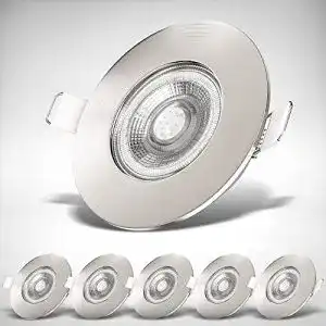 Led einbaustrahler b k licht 6er set led bad einbaustrahler 230v