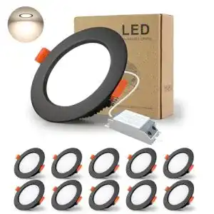 Led einbaustrahler bagzy led einbaustrahler 230v schwarz spots