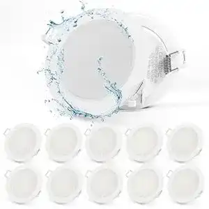 Led einbaustrahler gr4tec led einbaustrahler 230v flach 10 x 5w