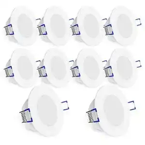 Led einbaustrahler linovum weevo ip44 led einbauleuchten 10er