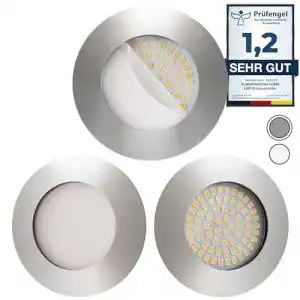 Led einbaustrahler scandinavian home lysea 3er set