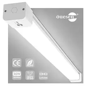 Led leuchtstofflampe 120 cm komplettset oeuesen led feuchtraumleuchte