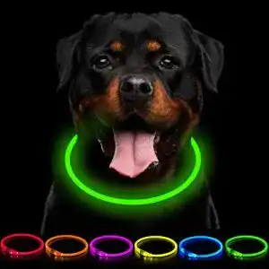 Leuchthalsband hund ccww led halsband usb wiederaufladbar