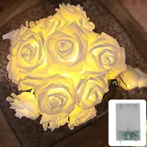 Lichterkette cobus cozyhome deko rosen 4 meter 20 blumen led
