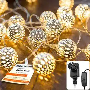 Lichterkette cobus cozyhome marokkanische batterie stecker 20 led