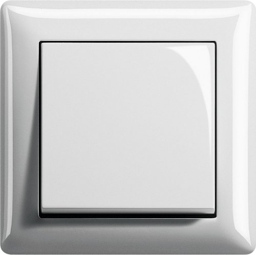Lichtschalter GIRA Komplettset Wippschalter weiß