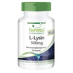 Lysin fairvital l 500mg kapseln hochdosiert essentielle
