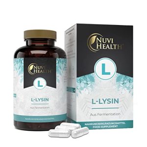 Lysin Nuvi Health L- 365 Kapseln, hochdosiert mit 1500 mg