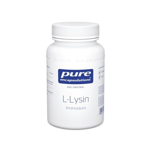 Lysin Pure Encapsulations, L-, essentielle Aminosäure, 90 Kapseln
