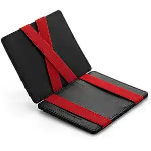 Magic wallet echtes leder slim minimalist mini bifold gift wallet