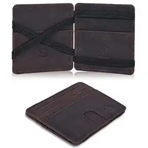 Magic wallet weiko leder geldboerse herren damen rfid slim