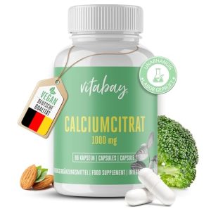 Magnesium-Tabletten vitabay Calcium hochdosiert 1000mg VEGAN