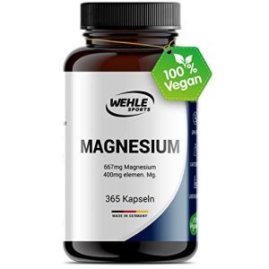 Magnesium-Tabletten Wehle Sports Magnesium 400mg Kapseln hochdosiert