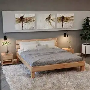 Massivholzbett krok wood valetta in buche 180x200 cm