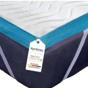Matratzenauflage komfortec topper 90x200cm 75 cm hoch visco