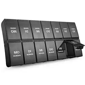Medikamentendosierer annwer tablettenbox 7 tage morgens abends