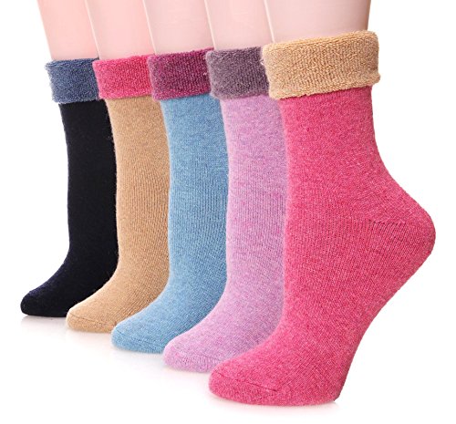 Merino-Socken EBMORE Damen Wollsocken Merino Warme Dicke Wolle