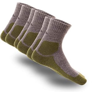 Merino-Socken gipfelsport Wandersocken aus Merino Wolle dick Grün