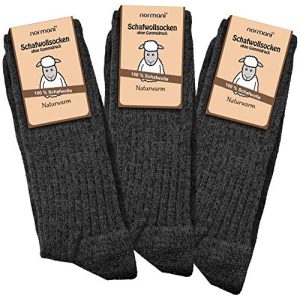 Merino-Socken normani 3 Paar Schafwollsocken 100% Schafwolle