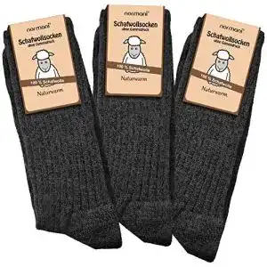 Merino socken normani 3 paar schafwollsocken 100 schafwolle