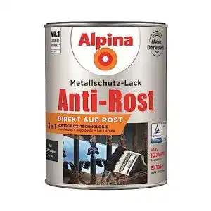 Metallschutzlack alpina anti rost anthrazitgrau 25 liter matt