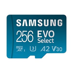 Micro-SD-256GB Samsung EVO Select microSD-Karte + SD-Adapter, 256 GB
