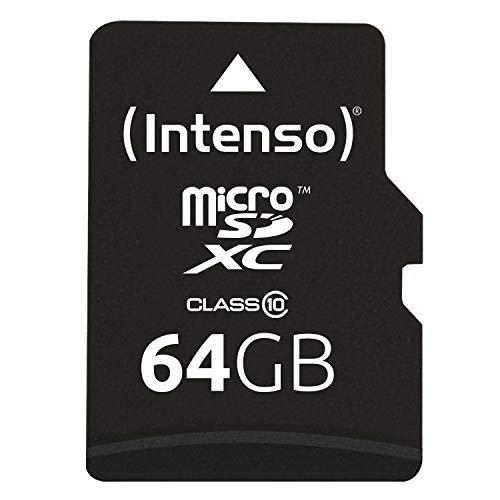 Micro-SD-64GB Intenso microSDXC 64GB Class 10 Speicherkarte
