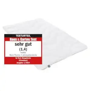 Microfaser bettdecke irisette micro thermo 4 jahreszeitendecke