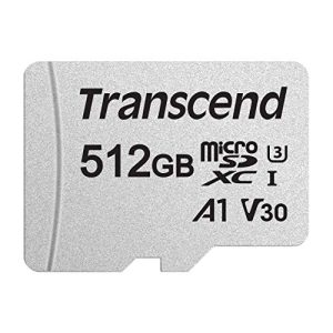 microSD (512 GB) Transcend TS512GUSD300S-AE 512GB microSD UHS-I U3 A1 - microsd 512 gb transcend ts512gusd300s ae 512gb microsd uhs i u3 a1
