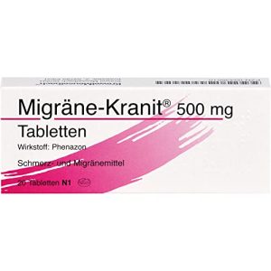 Migräne-Tabletten Krewel Meuselbach GmbH MIGRÄNE KRANIT 500 mg - migraene tabletten krewel meuselbach gmbh migraene kranit 500 mg