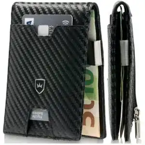 Mini geldboerse kronenschein slim wallet mit muenzfach rfid