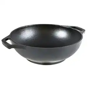 Mini wok lodge aus gusseisen 229 cm mit schlaufengriffen