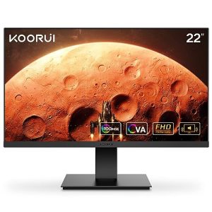 Monitor mit Lautsprecher KOORUI 22 Zoll Gaming Monitor