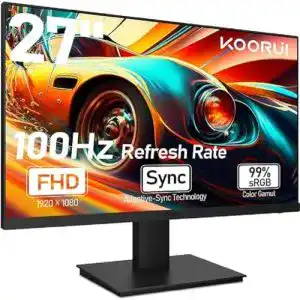 Monitor mit lautsprecher koorui 27 zoll gaming monitor