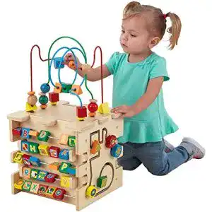Motorikwuerfel kidkraft deluxe aus holz motorikspielzeug