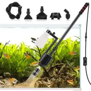 Mulmsauger aqqa elektrische wasserwechsler fuer aquarien 6in1