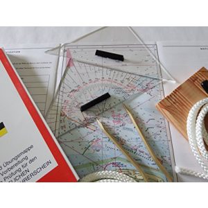 Navigationsbesteck Lokai Wassersportler Set 1 mit Übungskarten