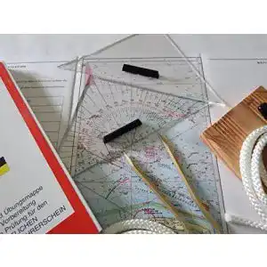 Navigationsbesteck lokai wassersportler set 1 mit uebungskarten