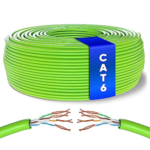 Netzwerk-Verlegekabel Mr. Tronic 50m Ethernet Netzwerkkabel Cat 6