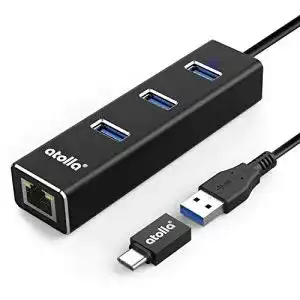 Netzwerkadapter atolla usb lan adapter aluminium usb hub