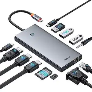 Netzwerkadapter baseus usb c docking station 3 monitore