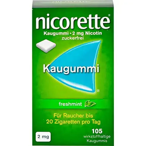 Nikotinkaugummi Nicorette 2 mg Freshmint von EMRA-MED Arzneimittel GmbH