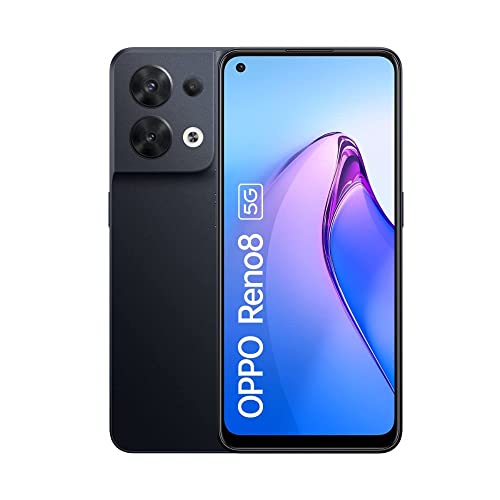 Oppo-Handy OPPO Reno8 5G 256GB/8GB RAM Dual-SIM shimmer-black