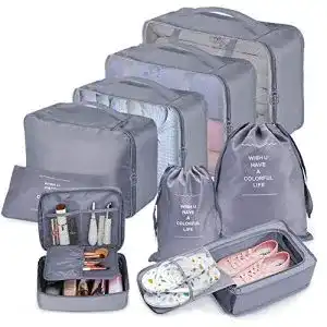 Packwuerfel bteng set 9 teilig multifunktionale koffer organizer