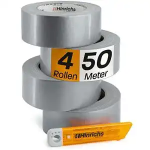 Panzertape hinrichs 4 rollen silber 50m x 50mm stark