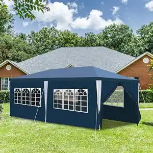 Partyzelt gimisgu pavillon wasserdicht gartenpavillon 3x6m uv schutz