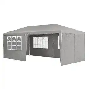 Partyzelt juskys 3x6 m mit 6 abnehmbaren seitenwaenden dach
