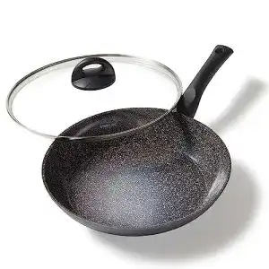 Pfanne 28 cm stoneline ceramic bratpfanne mit glasdeckel